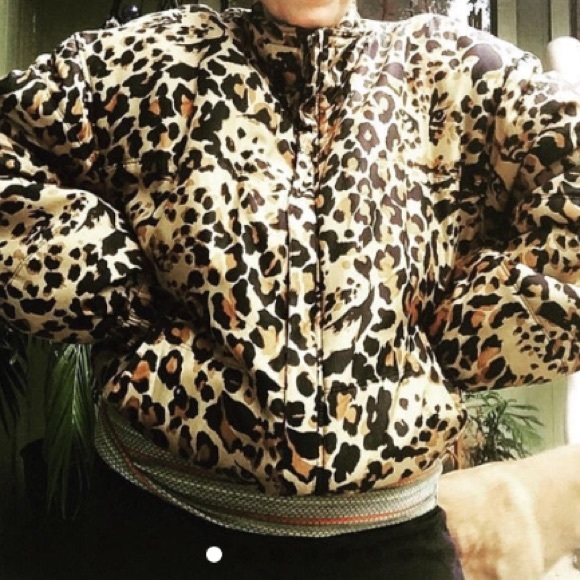 100% silk leopard bomber jacket - Picture 5 of 6